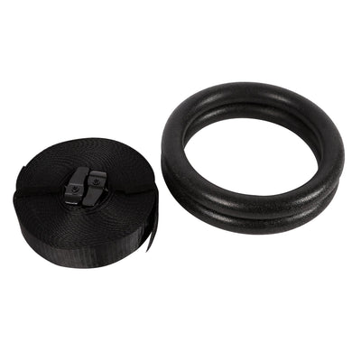 GND ABS Gymnastic Rings W/ Nylon Bracing Straps - Gym Rings- GND Fitness