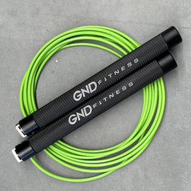 GND RF Alloy Speed Skipping Rope // Double Ball Bearing // Lime Green - RF Skipping Rope- GND Fitness