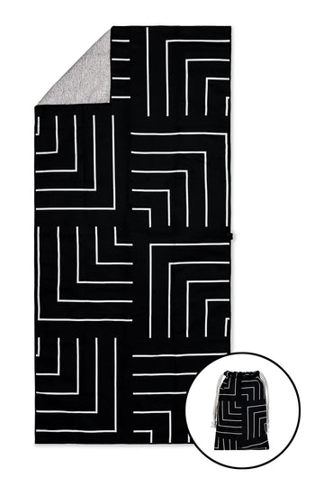 Antibacterial Microfibre Gym Towel + Carry Pouch