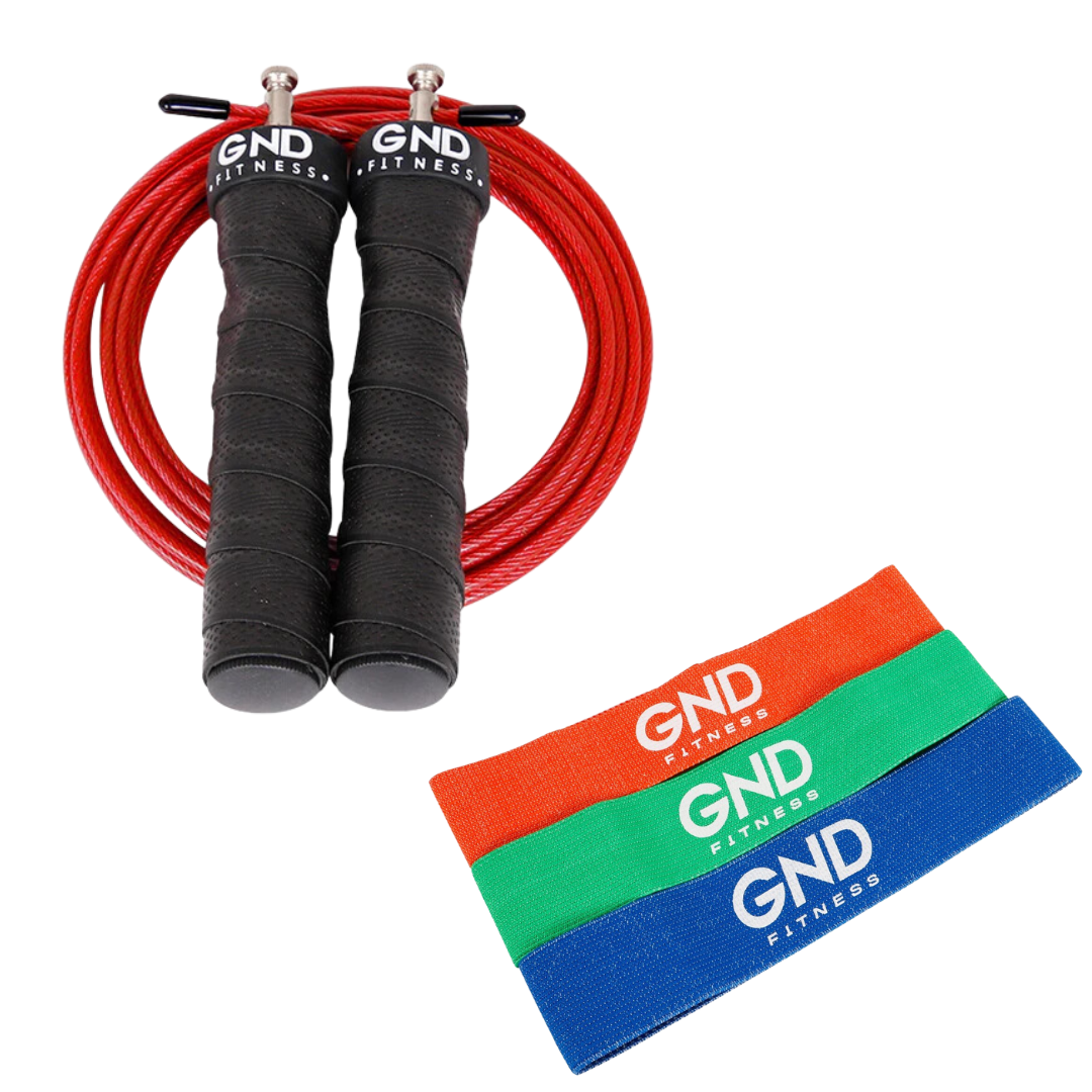 Resistance Rope Kit Skipping Rope & Resistance Booty Band Pack | GND Fitness