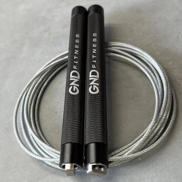 GND RF Alloy Speed Rope // Double Ball Bearing // Silver