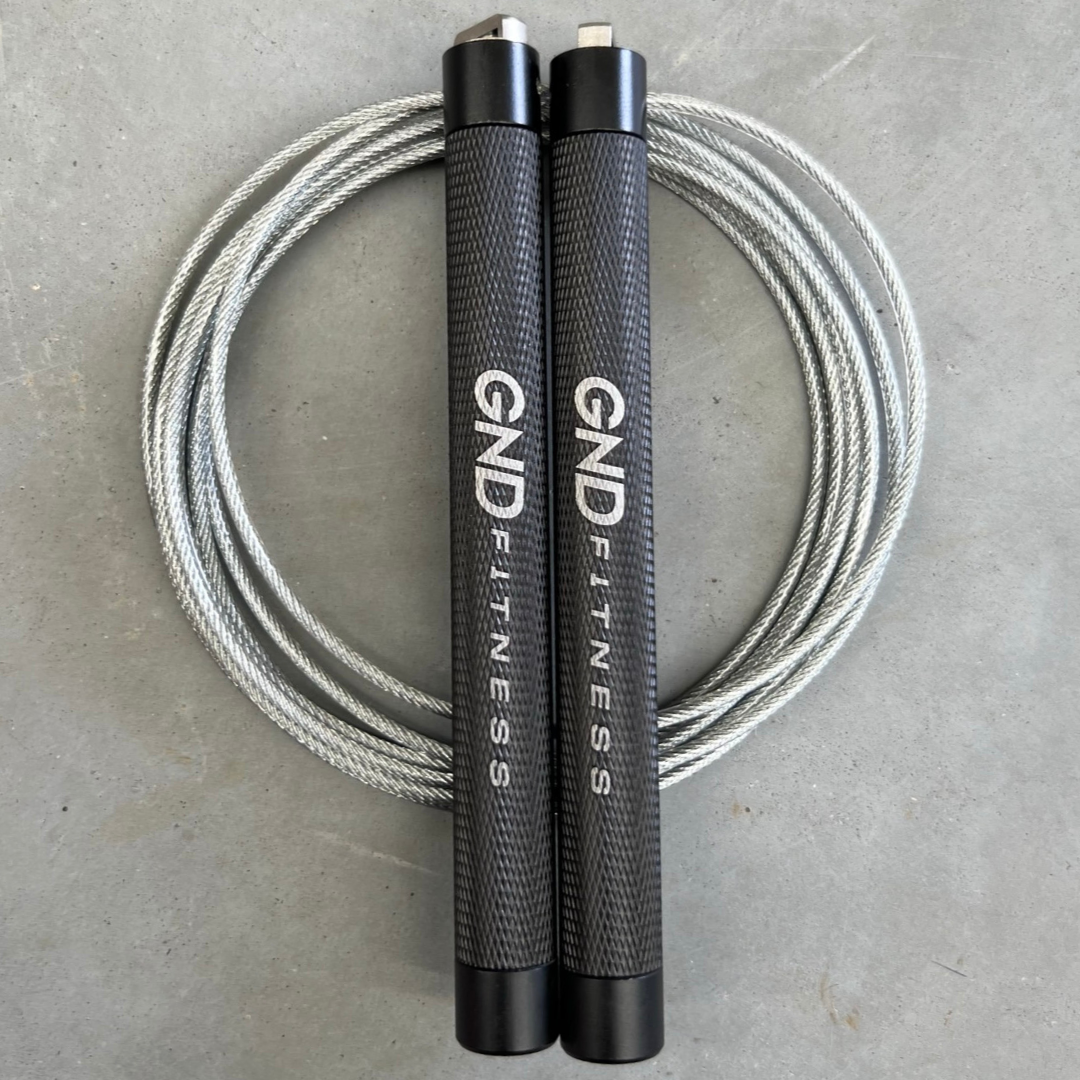 GND RF Alloy Speed Rope // Double Ball Bearing // Silver
