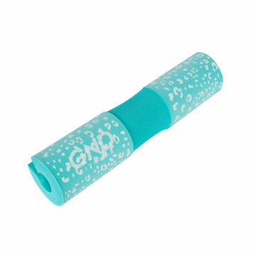 GND Barbell Pad // Aqua Leopard Print - Barbell Pad- GND Fitness