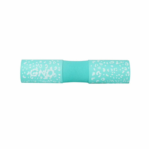 GND Barbell Pad // Aqua Leopard Print - Barbell Pad- GND Fitness