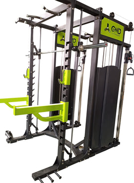 GND Cable Machine & Smith Machine // Lime Green - Rig & Rack- GND Fitness