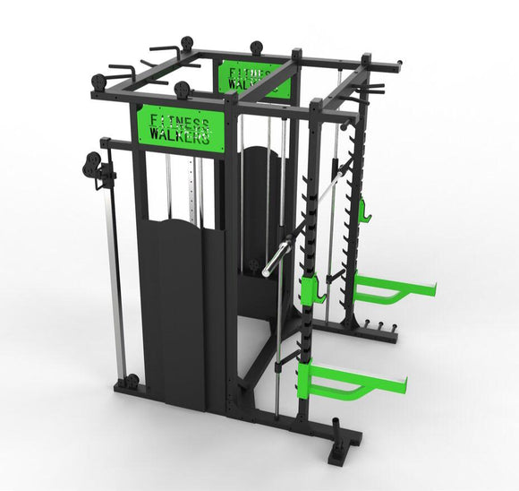 GND Cable Machine & Smith Machine // Lime Green - Rig & Rack- GND Fitness