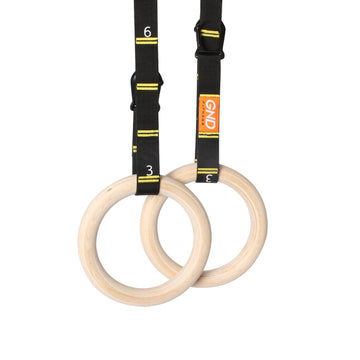 GND Gym Rings w/ Carabiner Straps - Gym Rings- GND Fitness