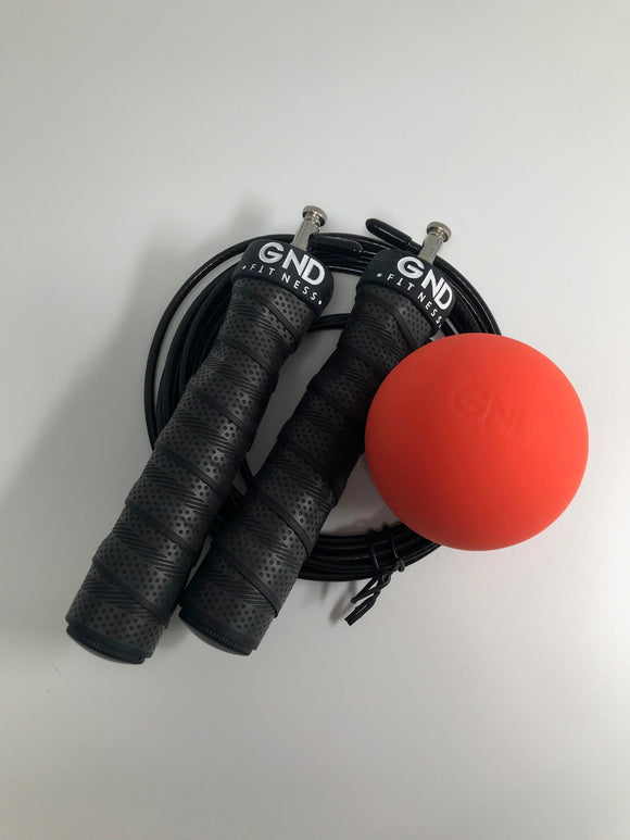 GND Lacrosse Ball & Skipping Rope // Pack - Skipping Rope- GND Fitness
