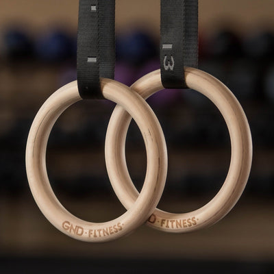 GND Replacement Wooden Gym Rings - Gym Rings- GND Fitness