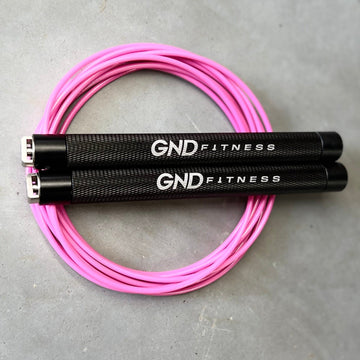 GND RF Alloy Speed Skipping Rope // Double Ball Bearing // Pink Punch - RF Skipping Rope- GND Fitness