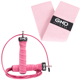 GND Skipping Rope & Fabric Booty Band // Pack - Skipping Rope & Hip Band- GND Fitness