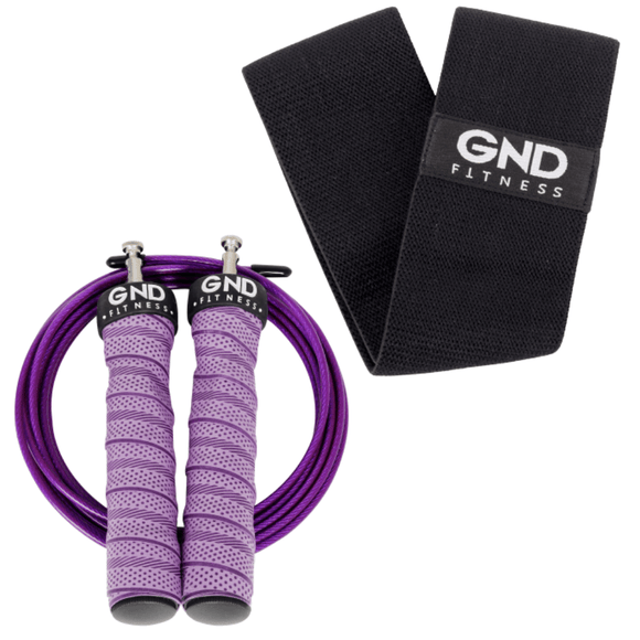 GND Skipping Rope & Fabric Booty Band // Pack - Skipping Rope & Hip Band- GND Fitness