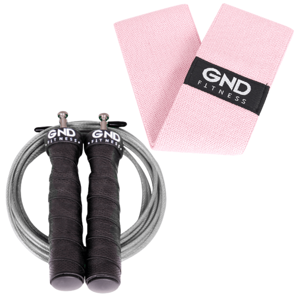 GND Skipping Rope & Fabric Booty Band // Pack - Skipping Rope & Hip Band- GND Fitness