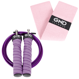 GND Skipping Rope & Fabric Booty Band // Pack - Skipping Rope & Hip Band- GND Fitness