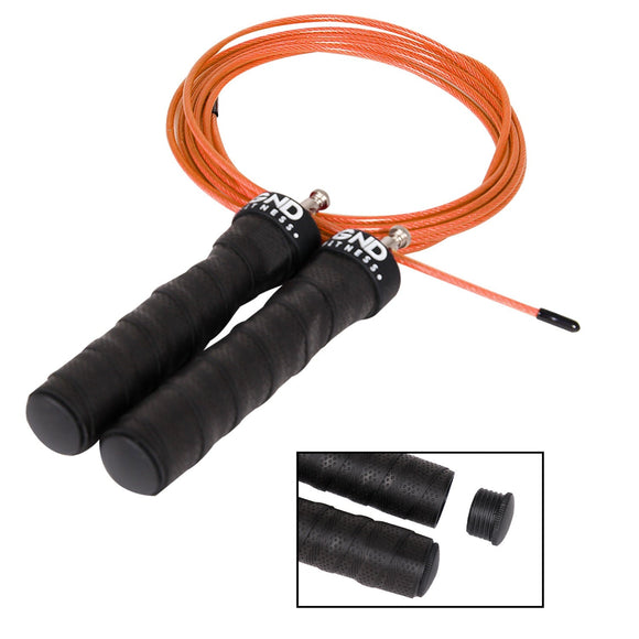 GND SR Speed Skipping Rope // Single Ball Bearing // Electric Orange - SR Skipping Rope- GND Fitness