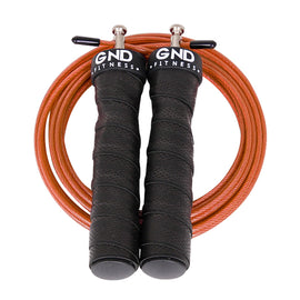 GND SR Speed Skipping Rope // Single Ball Bearing // Electric Orange - SR Skipping Rope- GND Fitness