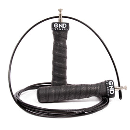 GND SR Speed Skipping Rope // Single Ball Bearing // Jet Black - SR Skipping Rope- GND Fitness