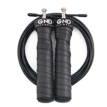 GND SR Speed Skipping Rope // Single Ball Bearing // Jet Black - SR Skipping Rope- GND Fitness