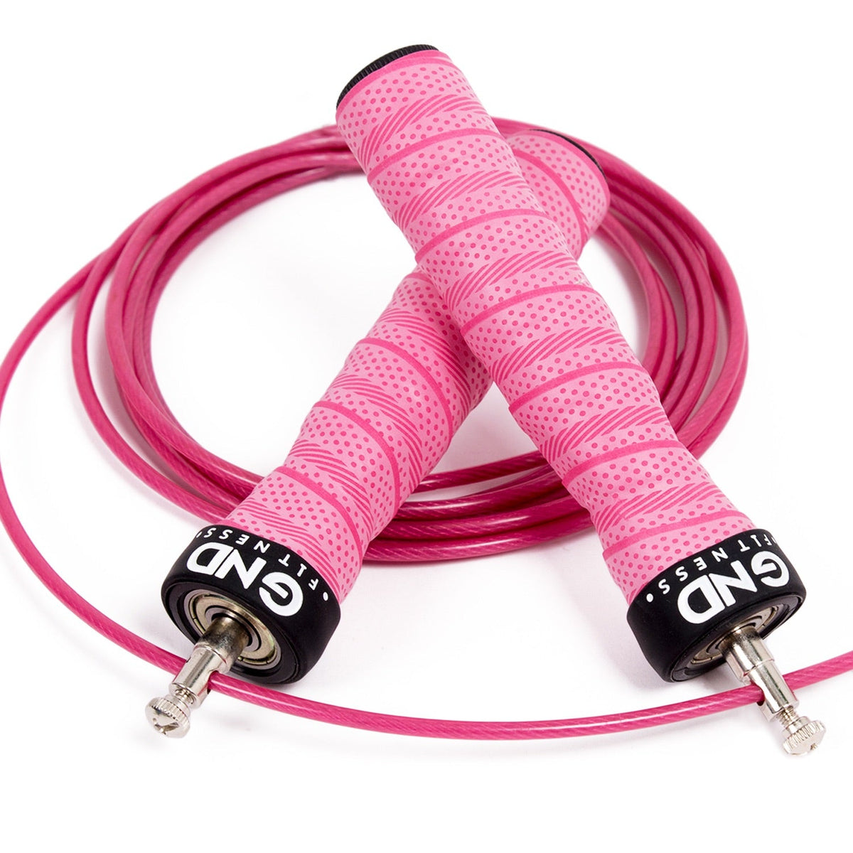 Pink Spring Rope Skipping Rope - Pretty Pink | GND Fitness