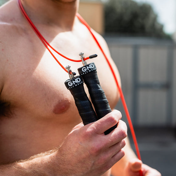 GND SR Speed Skipping Rope // Single Ball Bearing // Red Rocket - SR Skipping Rope- GND Fitness