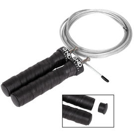 GND SR Speed Skipping Rope // Single Ball Bearing // Silver - SR Skipping Rope- GND Fitness