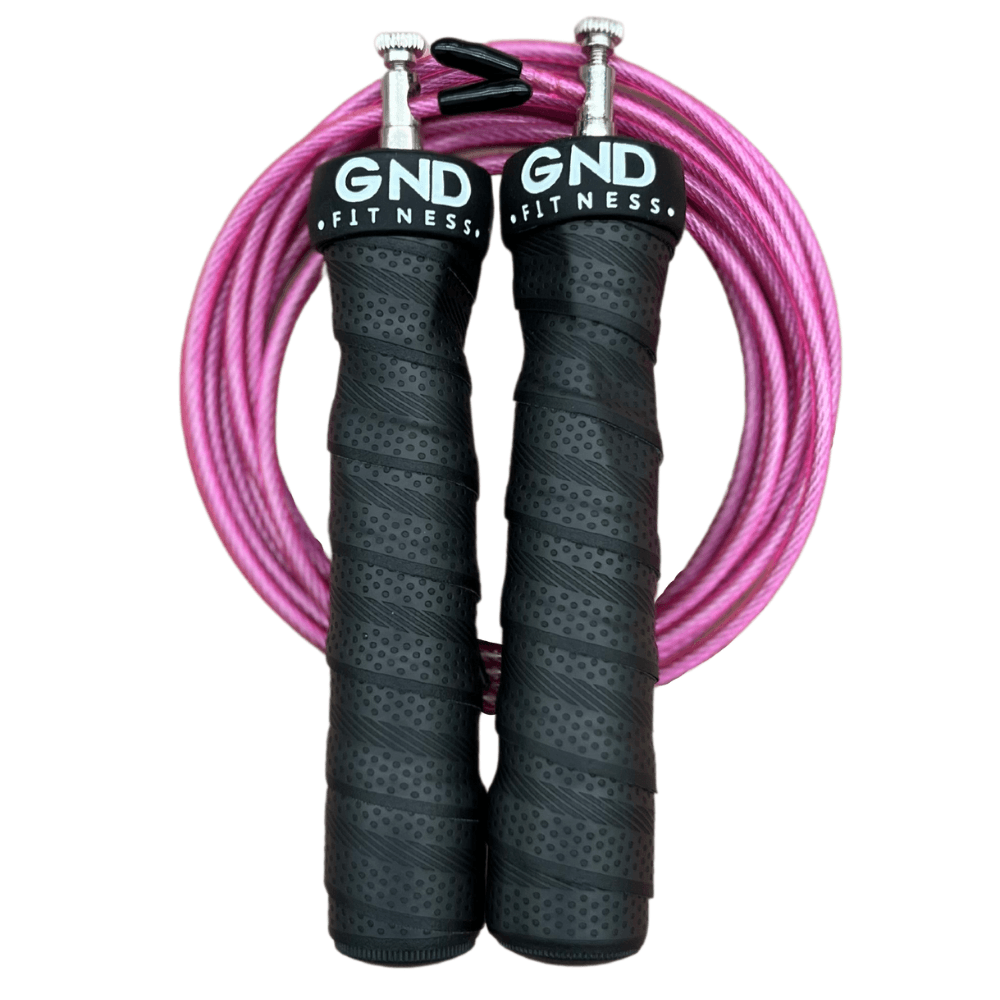 GND SR Speed Skipping Rope // Single Ball Bearing // Tough Pink - SR Skipping Rope- GND Fitness