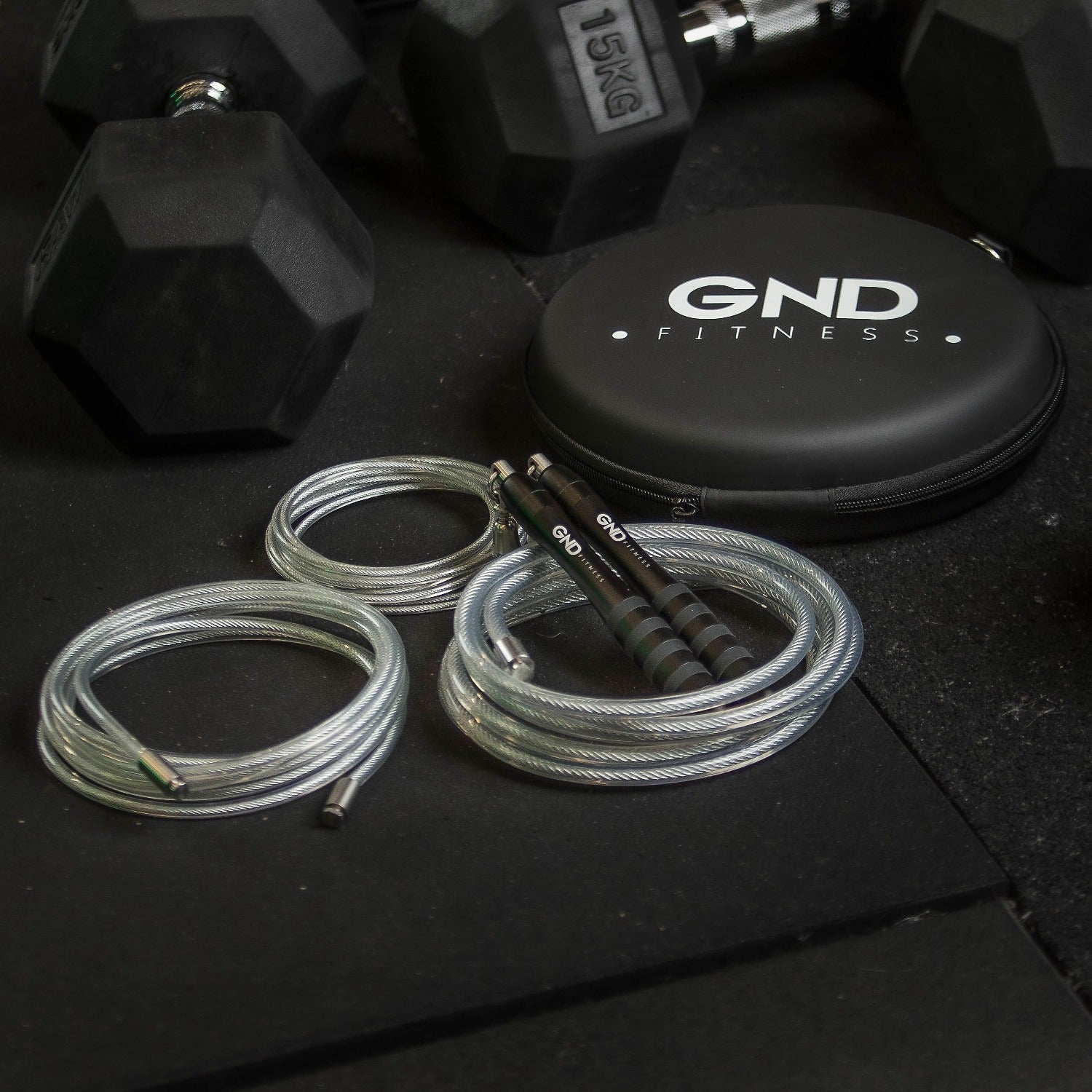 GND Weighted Skipping Rope // Charcoal - Weighted Skipping Rope- GND Fitness