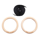 GND Wooden Gymnastic Rings W/ Nylon Bracing Straps - Gym Rings- GND Fitness
