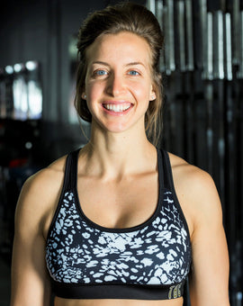 TBC Racerback Sports Bra – Black & Gold - Apparel- GND Fitness