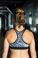 TBC Racerback Sports Bra – Black & Gold - Apparel- GND Fitness