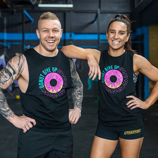 Unisex Muscle Tank // Donut Give Up - Apparel- GND Fitness